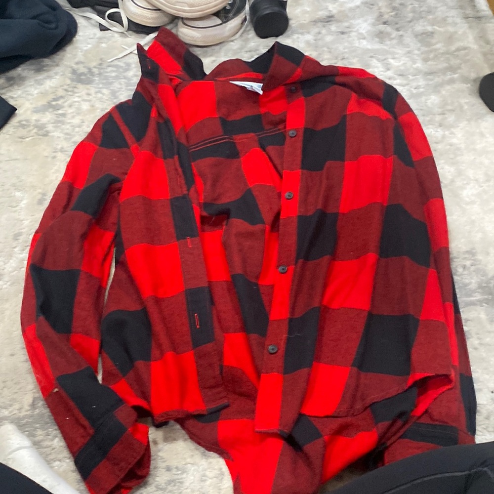 old navy red and black jacket